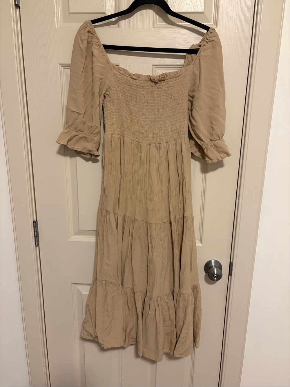 💜 OAK + FORT - Medium Beige Dress - As Is